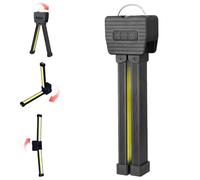 Kouamor 7 in 1 180° Foldable Magnet Posing Lamp, USB Rechargeable Portable Gym Lamp, Waterproof Led 7 Levels Dimming Gym for Posing with Hanging Hook, Flashlight Outdoor for Gym Workshop Camping