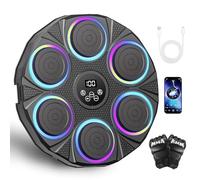 Kouamor 9 Level Speed Mode Adjustment Music Boxing Machine, Bluetooth Musical Boxing Machines with Boxings Gloves, Wall Mounted Punching Machines, for Men Women Kids (E)