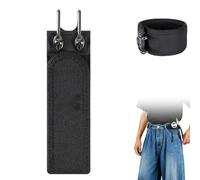 Kouamor Buckleless Belt Hook, Buckleless Beltss for Men Women, Buckle Free Beltss for Men, No Buckle Beltssss for Men, Belt Loop, Belt Loops, Tactical Metal Hook Elastic Belt, Gifts for Men Women (A)
