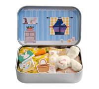 Kouamor Easter Stuffing Pocket Hug Plush Bunny Toys, Stuffed Animad Rabbit Doll, Easter Bunny In A Box, Cute Mini Rabbit Pocket Hug Gifts, Lovely Sleeping Bunny Plush Toy for Children Friend (white)