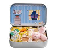 Kouamor Easter Stuffing Pocket Hug Plush Bunny Toys, Stuffed Animad Rabbit Doll, Easter Bunny In A Box, Cute Mini Rabbit Pocket Hug Gifts, Lovely Sleeping Bunny Plush Toy for Children Friend (pink)