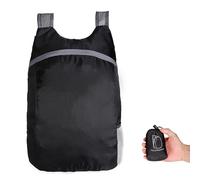 Kouamor Max 20L Foldable Backpack Lightweight, 85g Ultralight Backpack, Folding Rucksack, Lightweight Travel Backpack, Waterproof Sports Travel Camping Hiking Pack For Men Women (black)