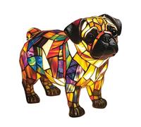 Kouamor Pug Lamp, 17cm Dog Series Night Light, USB Powered Corgi Lamp, Cute Pet Themed LED Table Lamps, Decorative Dog Night Light, with Warm Ambient Glow, for Home Room Office Decor Gifts (Pug Dog)