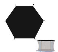 Kouamor Trampoline Cover, 6ft/8ft/10ft/12ft/14ft Trampoline Tent Cover, Waterproof Trampoline Shade Cover, Foldable Anti-UV Trampoline Protective Cover for 6/8 Poles Trampolines (6ft for 6 poles)