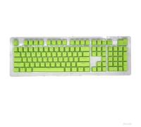 koucyingee 104-Key PBT Colored Keycaps, Wear-Resistant Double-Shot Injection Molded, Closed-Character Translucent Mechanical Keyboard Keycaps (Green)
