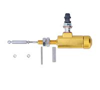 KOUDBNSMU M10 x 1.25mm Motorcycle Brake Pump, Hydraulic Clutch Master Cylinder for ATV Bike, Aluminum Alloy Structure with Resistance, Upgrade from Traditional Brake (C(Gold))