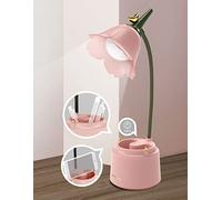 KoudHug Pink Desk Lamp, Rechargeable LED with USB Charging, 3 Color Modes & Stepless Dimming, Cute for College Dorm Bedroom Reading