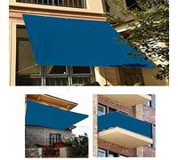 KOUDU Garden Sun Shade Sail 1.4x1.5m With Free Rope Sun Shade Sail Awning for Garden Patio Canopy with Free Ropes Triangle Rectangle Square, Blue