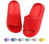 KOUECI Kids Sliders Girls Boys Flip Flops Childrens Shower EVA Sandals Beach Pool slides Soft House Indoor Summer Swimming Slippers