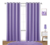 Koufall - 72 x 84 Inches Purple Blackout Curtains for Living Room