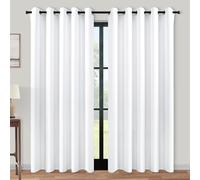 KOUFALL 90 Inch Curtains for Living Room,Extra Wide 72 in Width 72x90 Grommet 2 Panel Set Semi Blackout Window Treatments