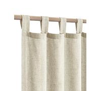 KOUFALL - Bohemian Curtains for Nursery, Rustic French Neutral, 63 Inches Long, Natural Tan Beige