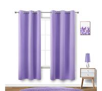KOUFALL Lavender Curtains for Bedroom Girls 2 Panels Set Blackout Light Blocking Thermal Insulated Curtains for Teen Room Dorm Violet Lilac Purple 42 x 63 Inch Length