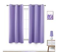 KOUFALL Purple Blackout Curtains for Living Room 42 by 54 Inches Long