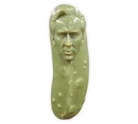 Koufeil Picolas Cage Christmas Ornament, Funny Nicolas Cage Pickle Christmas Tree Ornament, Xmas Green Pickle Hanging Ornament for Christmas Decor Party Favor, Gag Gift (Original,1Pcs)