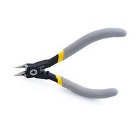 KOUGU Super Precision Sprue Cutter For Plastic - 5 Inch Steel Side Cutter Nippers With Slim Bilateral Cutting Edges & Non Slip Handles