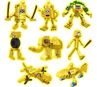 Kouipoie Italian Toy Brainrot Building Blocks For Kids And Adults,Tralalero Shark Action Figures,Weird Stuff Collectible,Creative Toys And Games,Tung Tung Sahur Anime Gift Set.(526PCS)