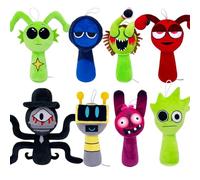Kouipoie Sprunki Plush Toy,9.8" Soft & Squishy Stuffed Animal Inspired By Game,Cute Collectible Plush For Kids & Fans,Ideal Stocking Stuffers For Boys,Girls, Ages 4-10+ (8PCS)