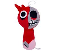 Kouipoie Sprunki Plush Toy,9.8" Soft & Squishy Stuffed Animal Inspired By Game,Cute Collectible Plush For Kids & Fans,Ideal Stocking Stuffers For Boys,Girls, Ages 4-10+ (Red B)
