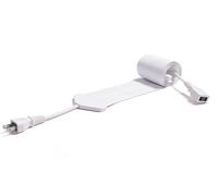 Koumeican Flat Cable The thinnest Power Cord in The World-Thickness 0.9mm (0.003-Inch)-3m (9.84-Feet) White
