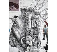 Koumu New York Graffiti Mural Random Weird Deer Steampunk Photo Art Print Canvas Premium Wall Decor Poster Mural