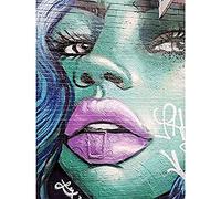Koumu New York Graffiti Wandbild Frau Lippen Wand Foto ungerahmt Wand Kunst Poster Home Decor Premium