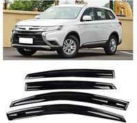KOUNNENA 4 Pieces Car Wind Deflectors,for Mitsubishi Outlander 2016-2018,Front Rear Side Window Sun Protection Rain Protection Visors Deflectors Window Accessories