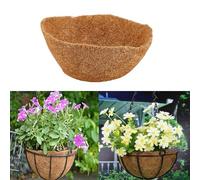 Kouoybt 24/30/36/48 Inches Trough Coco Replacement Liners, Trough Planters Outdoor, Wall-mounted Hanging Basket Liner, Basket Liners for Wall Planters (1PCS, 8inch)