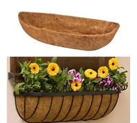 Kouoybt 24/30/36/48 Inches Trough Coco Replacement Liners, Trough Planters Outdoor, Wall-mounted Hanging Basket Liner, Basket Liners for Wall Planters (1PCS, 48inch)