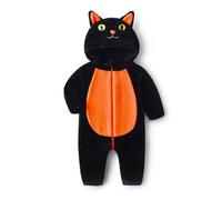 Kouoybt Baby Halloween Costumes Cute Animal Funny Monster Costume Infant Fleece Jumpsuit Romper Animal Onesie (B-Orange, 2-3T)