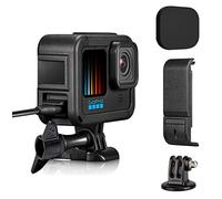Kourpar Skeleton Frame for Go Pro Hero12 11 10 9 Camera MountsThe Frames Compatible with Gopro Hero11 Hero10 Hero 12 Black Housing Case Cage Holder Framed Hero with Battery Door Lens Cover Cold Shoe