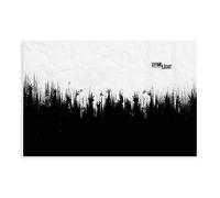 KOURT Game Poster Dying Light Black And White Canvas Poster Wall Art Decor Print Picture Paintings for Living Room Bedroom Decoration Unframe： 12x18inch(30x45cm)