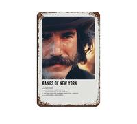 KOURT Gangs of New York Alternative Minimalist Movie Poster Tin Sign Vintage Metal Pub Club Cafe Bar Home Wall Art Decoration Poster Retro 8x12inch(20x30cm)