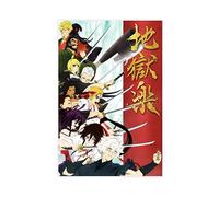 KOURT Hell's Paradise Anime Canvas Poster Wall Art Decor Print Picture Paintings for Living Room Bedroom Decoration Unframe: 12x18inch(30x45cm)