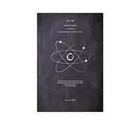 KOURT Laws of Physics And Mathematics Blackboard Atomic Theory Canvas Poster Bedroom Decor Sports Landscape Office Room Decor Gift Unframe: 12x18inch(30x45cm)