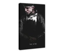 KOURT Movie Poster The King 2019 Canvas Poster Wall Art Decor Print Picture Paintings for Living Room Bedroom Decoration Frame: 12x18inch(30x45cm)