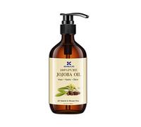 KOURUILIFE Jojoba Oil-33.8 Fl Oz（1000ml- 100% Pure and Natural - Premium Grade Oil for Skin and Hair-Cold-Pressed and Hexane-Free