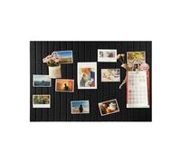 Koushine Large Felt Bulletin Board 0.35in Thicker, Cork Board with Safe Removable Nano Self-Adhesive Tabs, Wall Felt Board for Bedrooms, Living Rooms, Offices, Flower Shops (Black, 70x50 cm)
