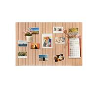Koushine Large Felt Bulletin Board 0.35in Thicker, Cork Board with Safe Removable Nano Self-Adhesive Tabs, Wall Felt Board for Bedrooms, Living Rooms, Offices, Flower Shops (Dark Camel, 70x50 cm)