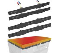 Koutemie Upgraded Wind Guards for 36" Blackstone Griddle, 4 Packs Magnetic Wind Screens for Grill Accessories, Fit with Rear Grease Cup, Hood and Side Shelf, Grilling Gifts, Black
