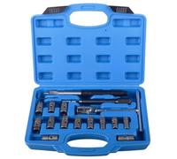 KOUTIANWU Professional Diesel Injector Seat Cutter, Injector Seat Cleaning Kit Carbon Remover Set (17PCS)