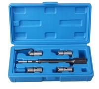 KOUTIANWU Professional Diesel Injector Seat Cutter, Injector Seat Cleaning Kit Carbon Remover Set (5Pcs)