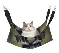 KOUUIP Adorable Schnauzer Print Cat Hammock for Cage Hanging,Pet Hammock Bed Adjustable,Soft Sleeping Hammock for Cats,Ferret