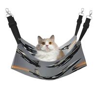 KOUUIP Aircraft Fighter Jets Print Cat Hammock for Cage Hanging,Pet Hammock Bed Adjustable,Soft Sleeping Hammock for Cats,Ferret