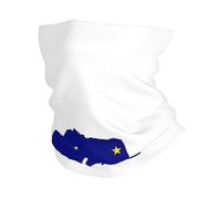KOUUIP Alaska state Flag Map print Headband Neck Gaiter Head Wrap Headwear Face Mask Magic Scarf Bandana for Men and Women
