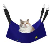KOUUIP Alaska State Flag Print Cat Hammock for Cage Hanging,Pet Hammock Bed Adjustable,Soft Sleeping Hammock for Cats,Ferret