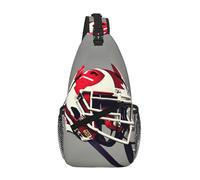 KOUUIP American Football Crossbody Bag For Men And Women, Anti Theft Crossbody Chest Bag Casual Travel Bag For Hiking