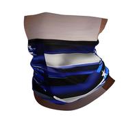 KOUUIP American Thin Blue Line Flag print Headband Neck Gaiter Head Wrap Headwear Face Mask Magic Scarf Bandana for Men and Women