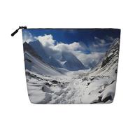 KOUUIP Arctic Landscape Alaska Mountains Scenery print Cute Travel Toiletry Bag Makeup Bag Organizer Pouch,Travel Size Toiletries Bag for Women, Black, One Size