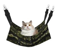 KOUUIP Army Digital Camouflage Print Cat Hammock for Cage Hanging,Pet Hammock Bed Adjustable,Soft Sleeping Hammock for Cats,Ferret